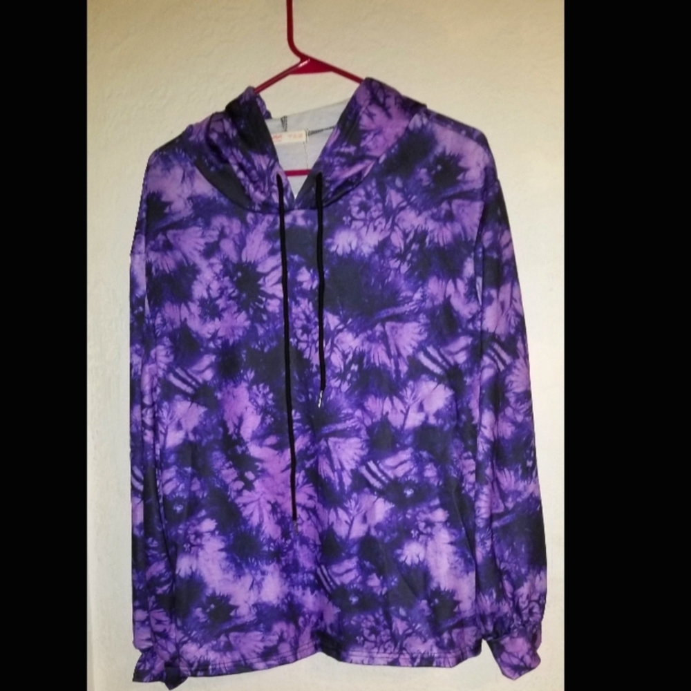 B2G1F! SALE! New Large Purple Tie Dye Hoodie